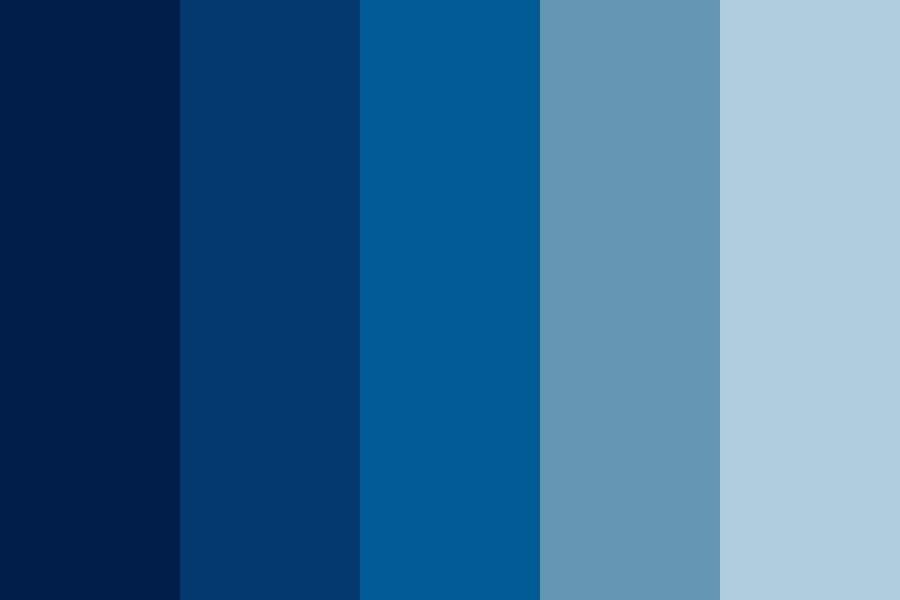 palletes of blue