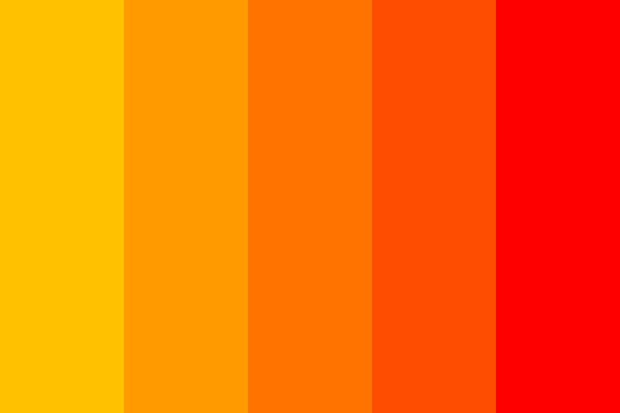 palettes of orange