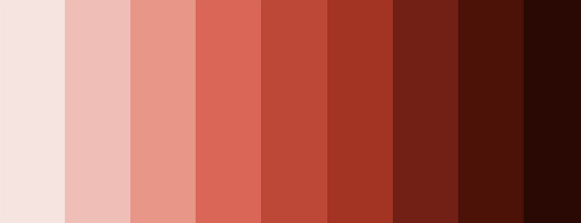 palettes of red