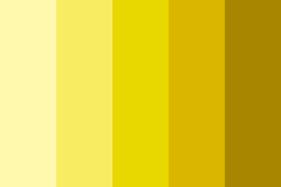 palettes of yellow